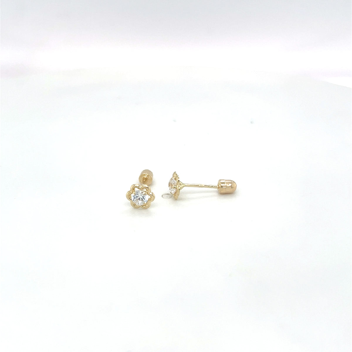 14KY Baby Screw Back Earrings