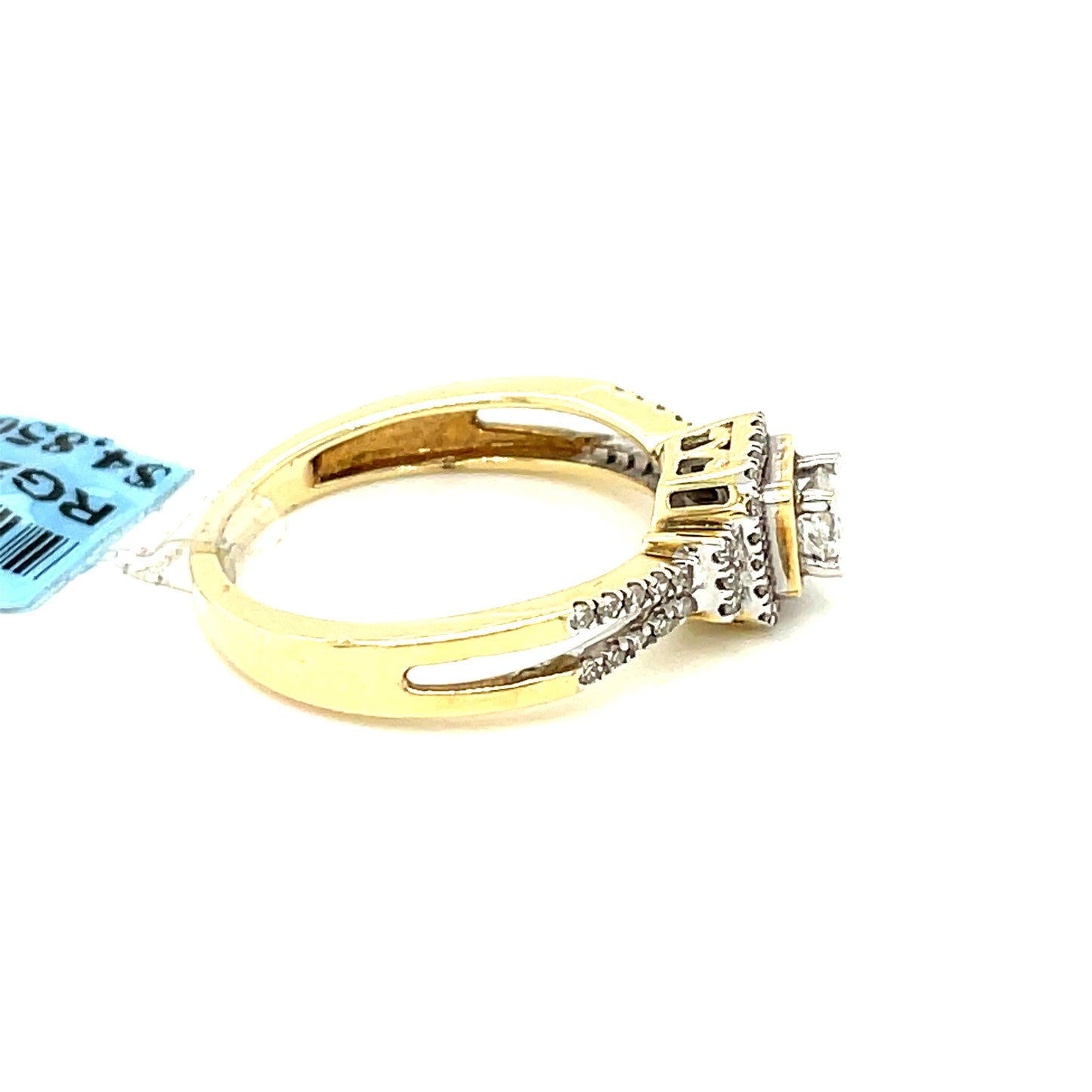 14K Yellow Gold 0.35ct Diamond Ladies Ring Si G