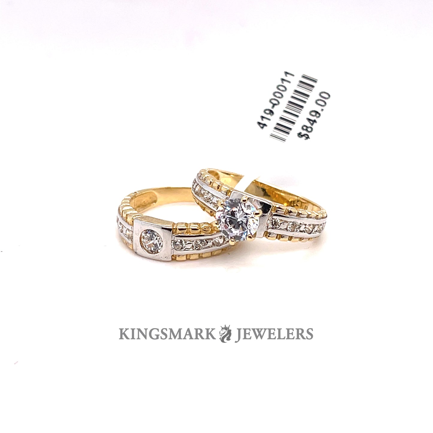 14K Gold Bridal Set