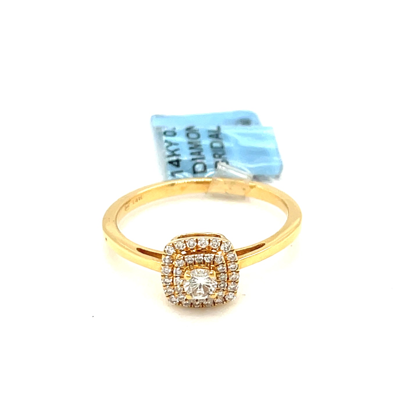 14K Yellow Gold 0.25ct Diamond Ladies Ring Si G