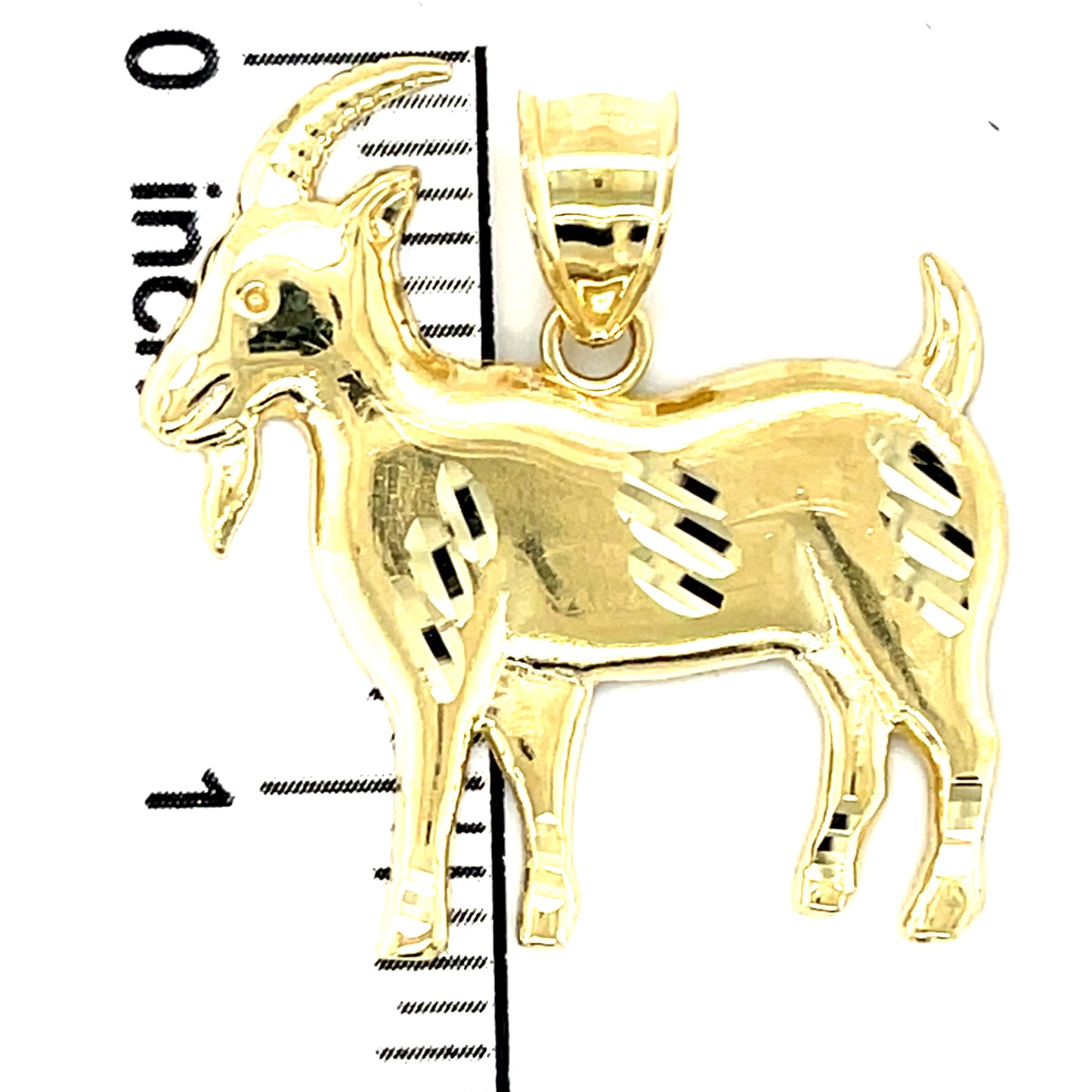 10K Y.Gold Goat Charm
