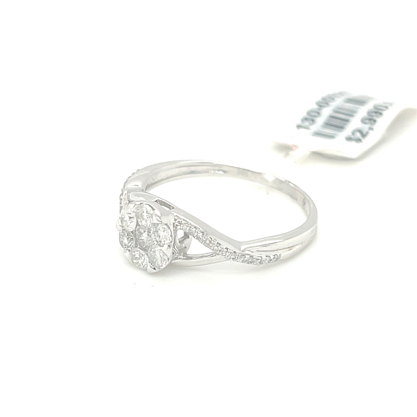14K White Gold 0.50ct Diamond Ladies Ring Si G