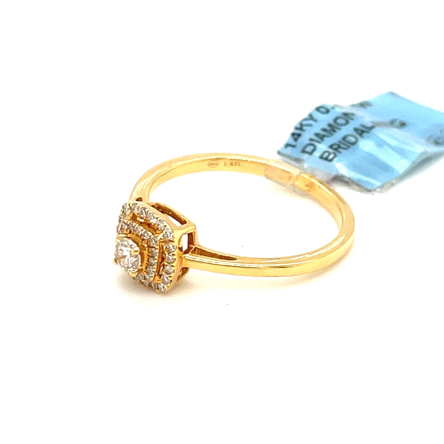 14K Yellow Gold 0.25ct Diamond Ladies Ring Si G