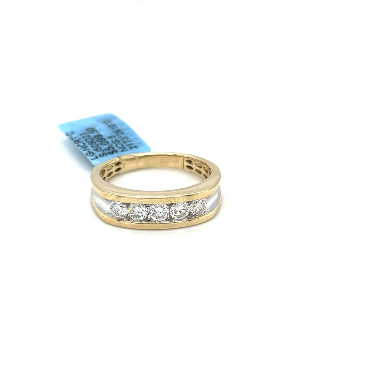 10KY 0.78ct L.G Dia Men's Band