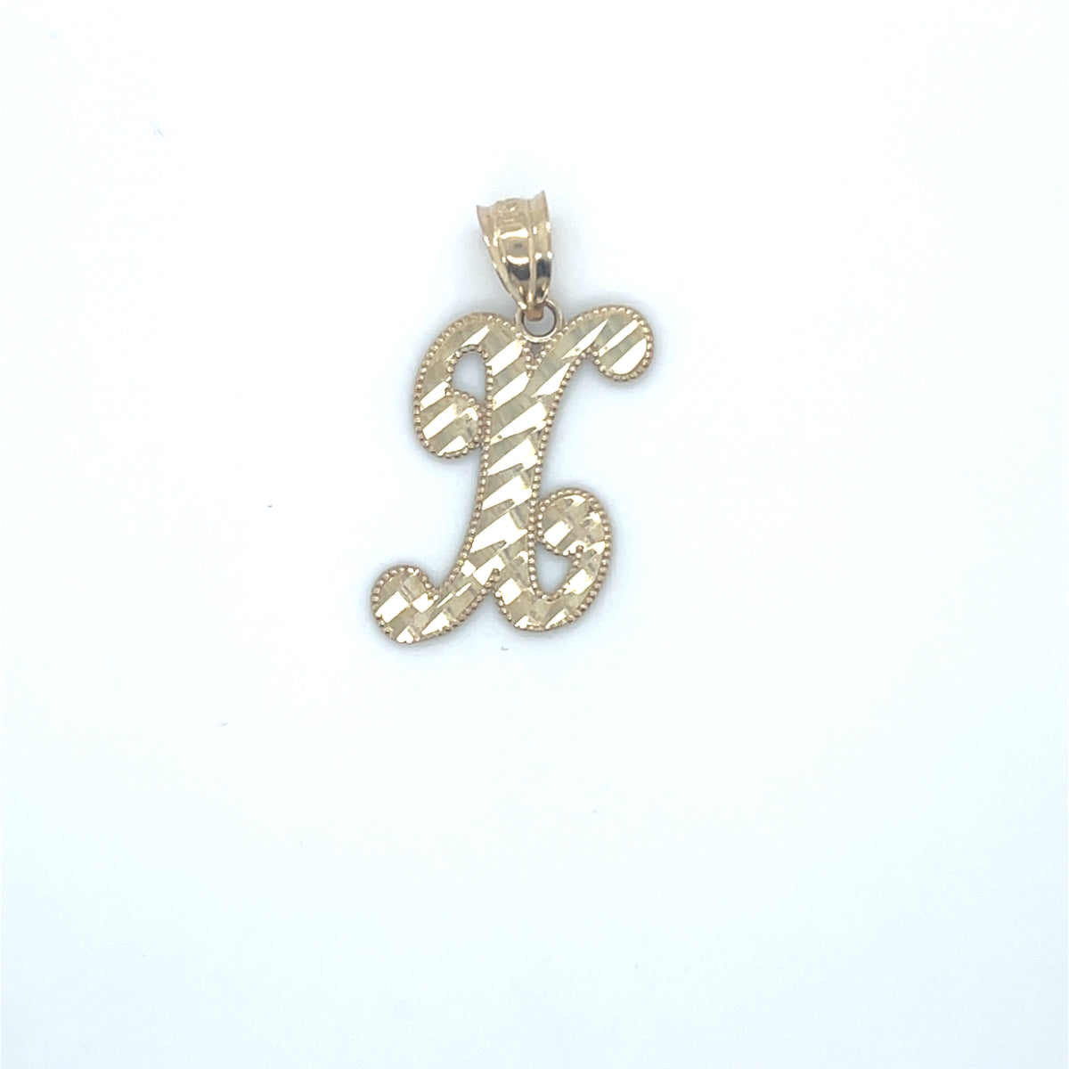 10K Yellow Gold Initial Charm