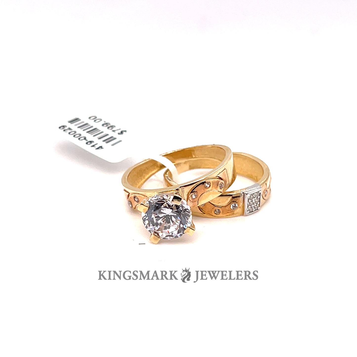 14K Gold Bridal Set