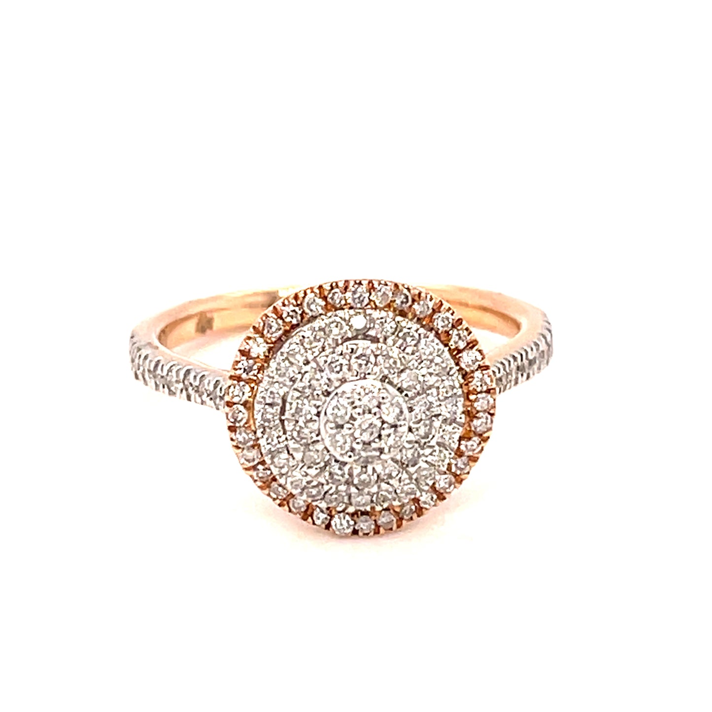 14K Rose Gold 0.50ct Diamond Ladies Ring Si1, G