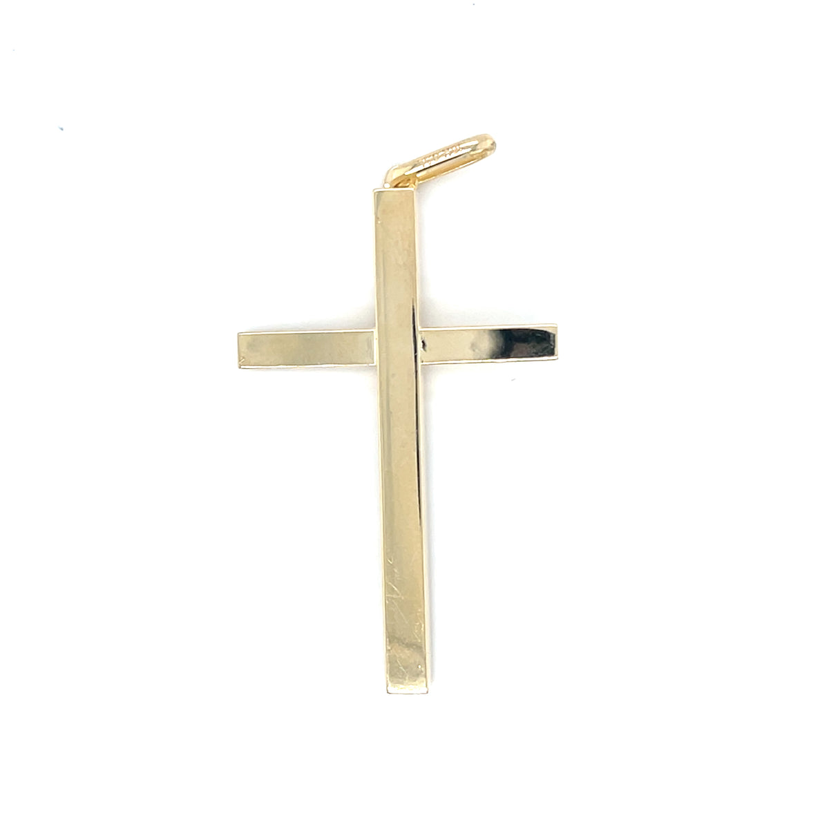 10KY Gold Medium Plain Cross C