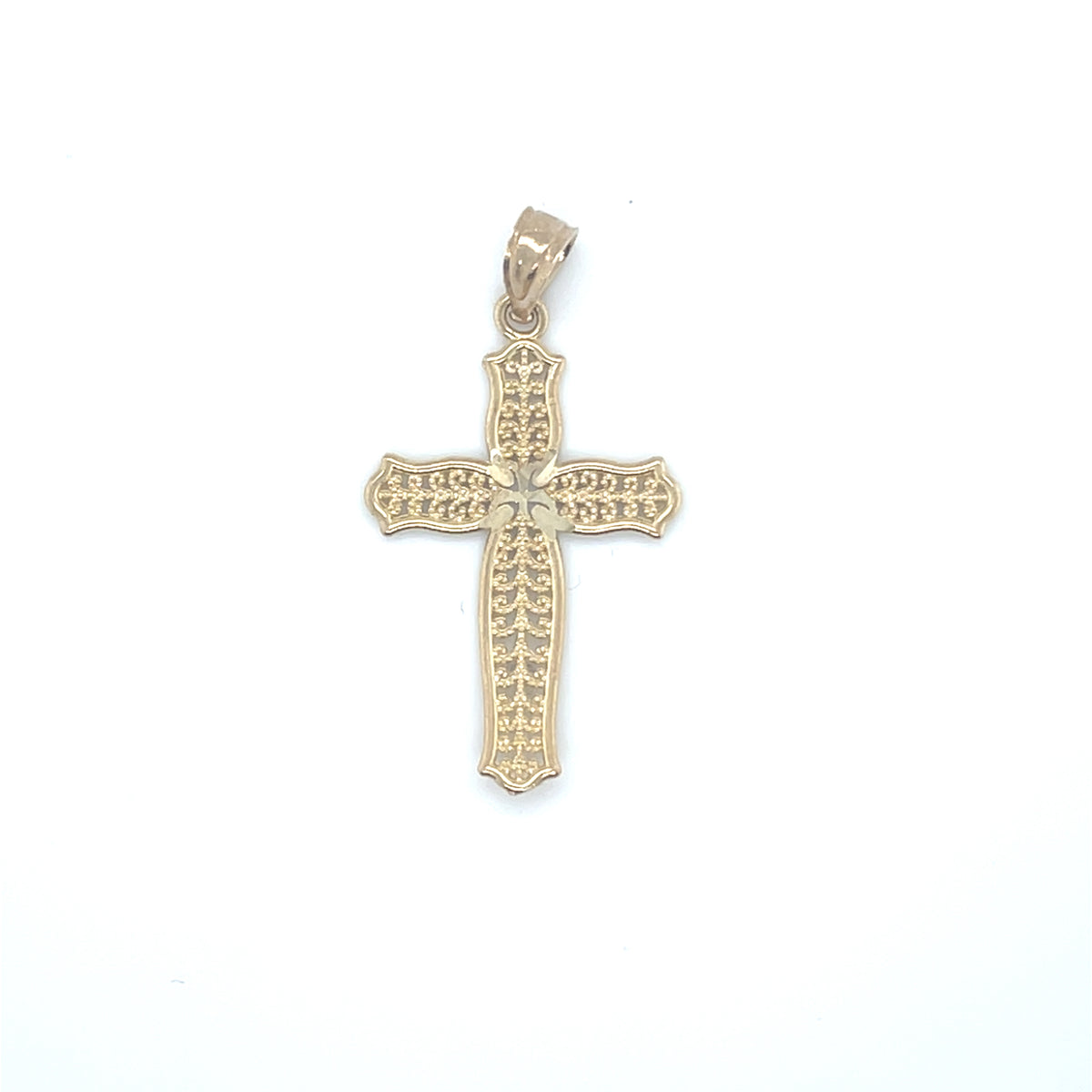 10K Yellow Gold Cross Charm
