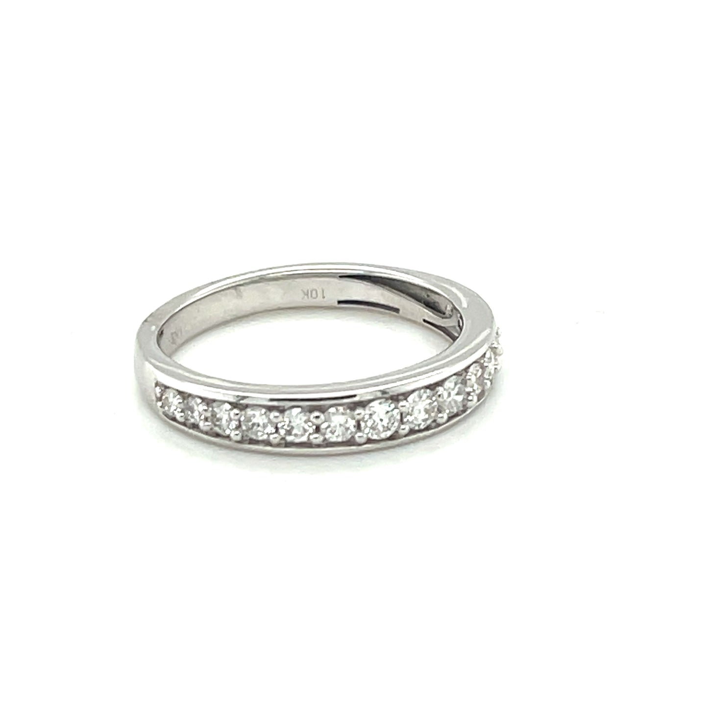 10K W.Gold 0.50ct Diamond Channel Set Band Si2, H