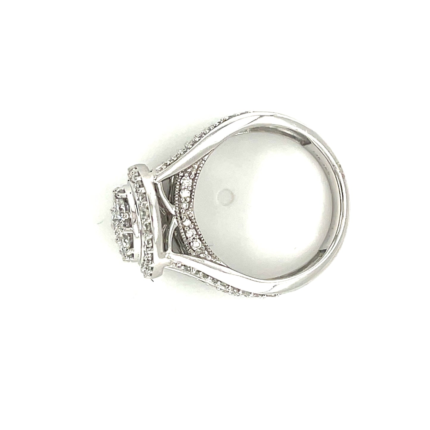 14KT White Gold 2.00ct Diamond Cluster Ring Si2, H