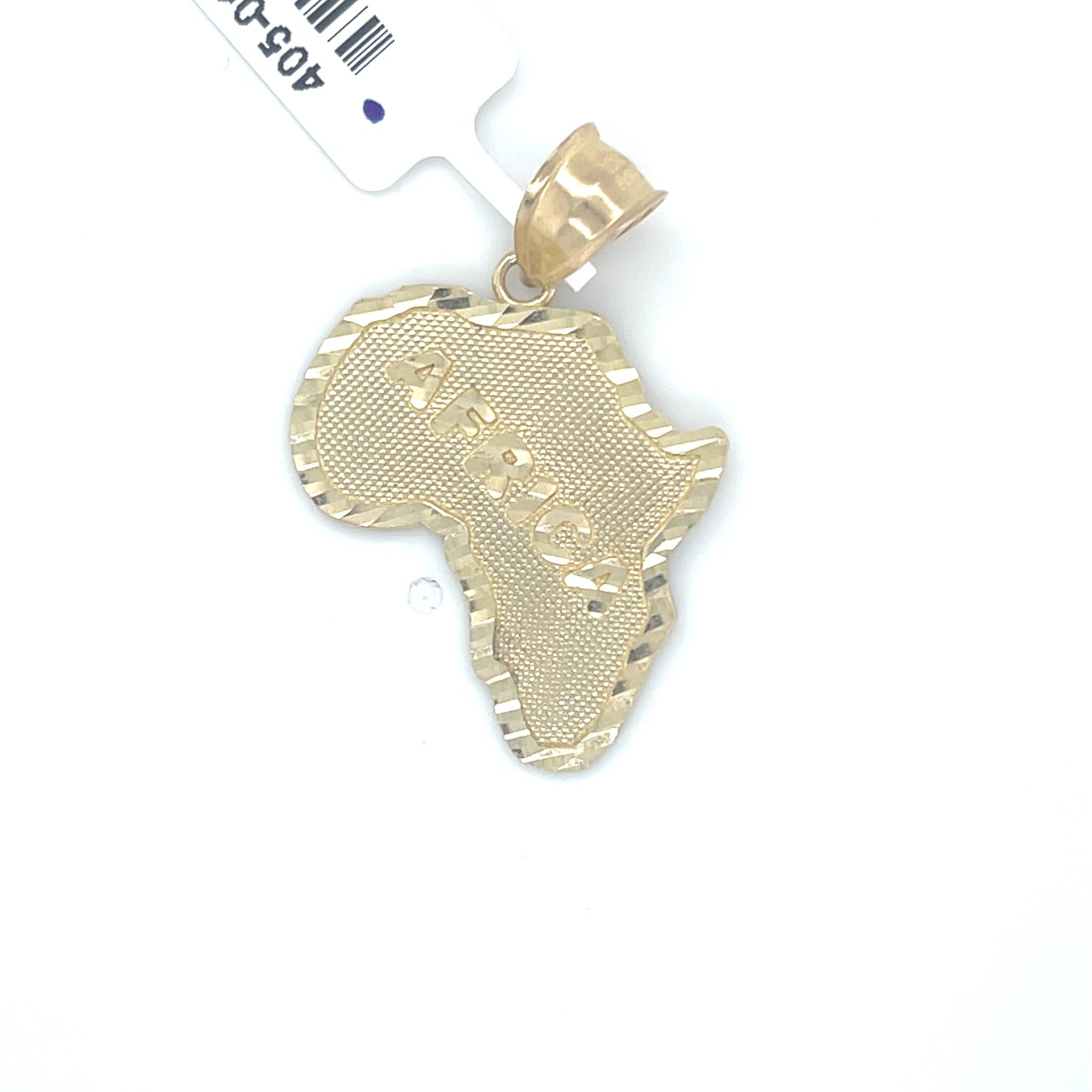 10K Yellow Gold Charm Africa M
