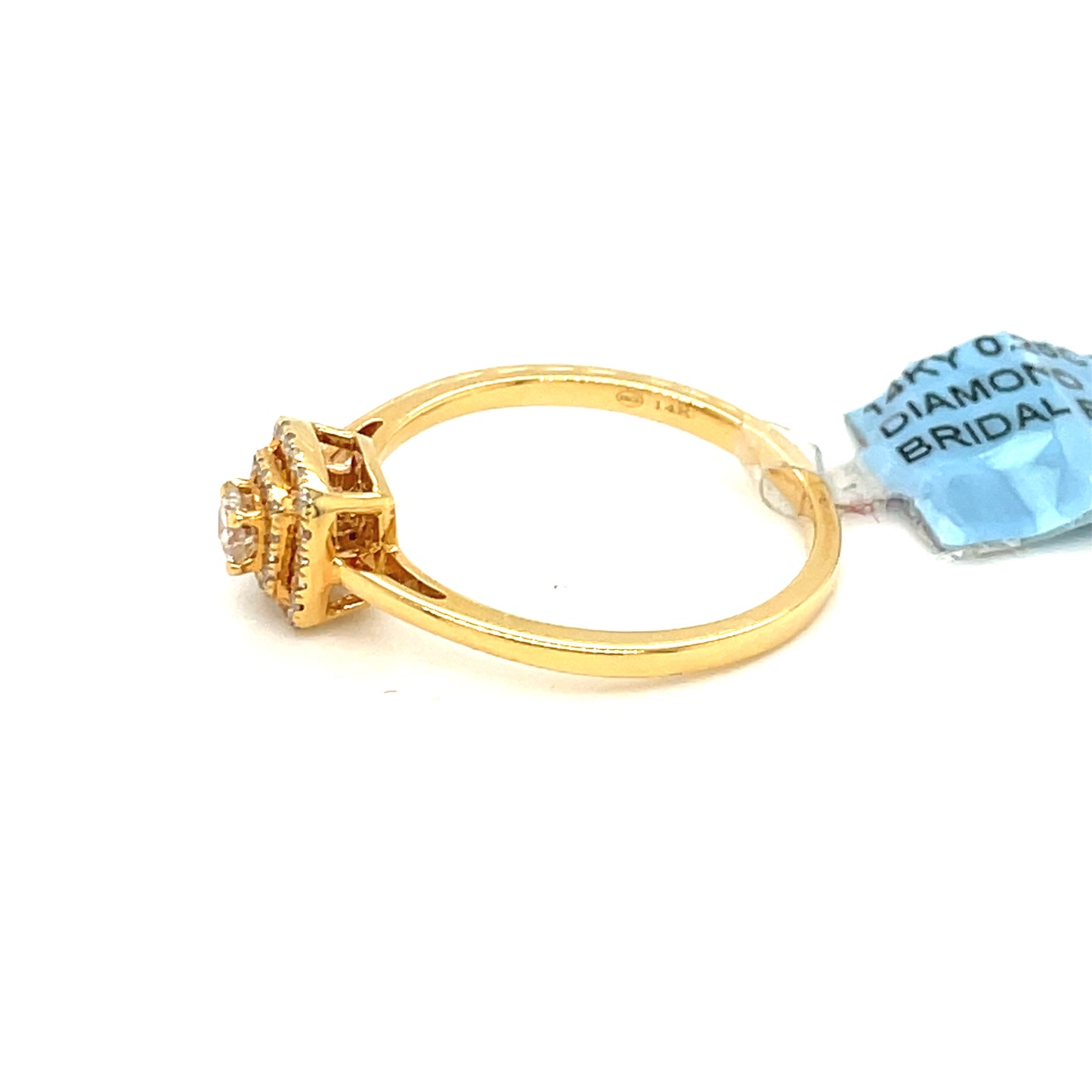 14K Yellow Gold 0.25ct Diamond Ladies Ring Si G