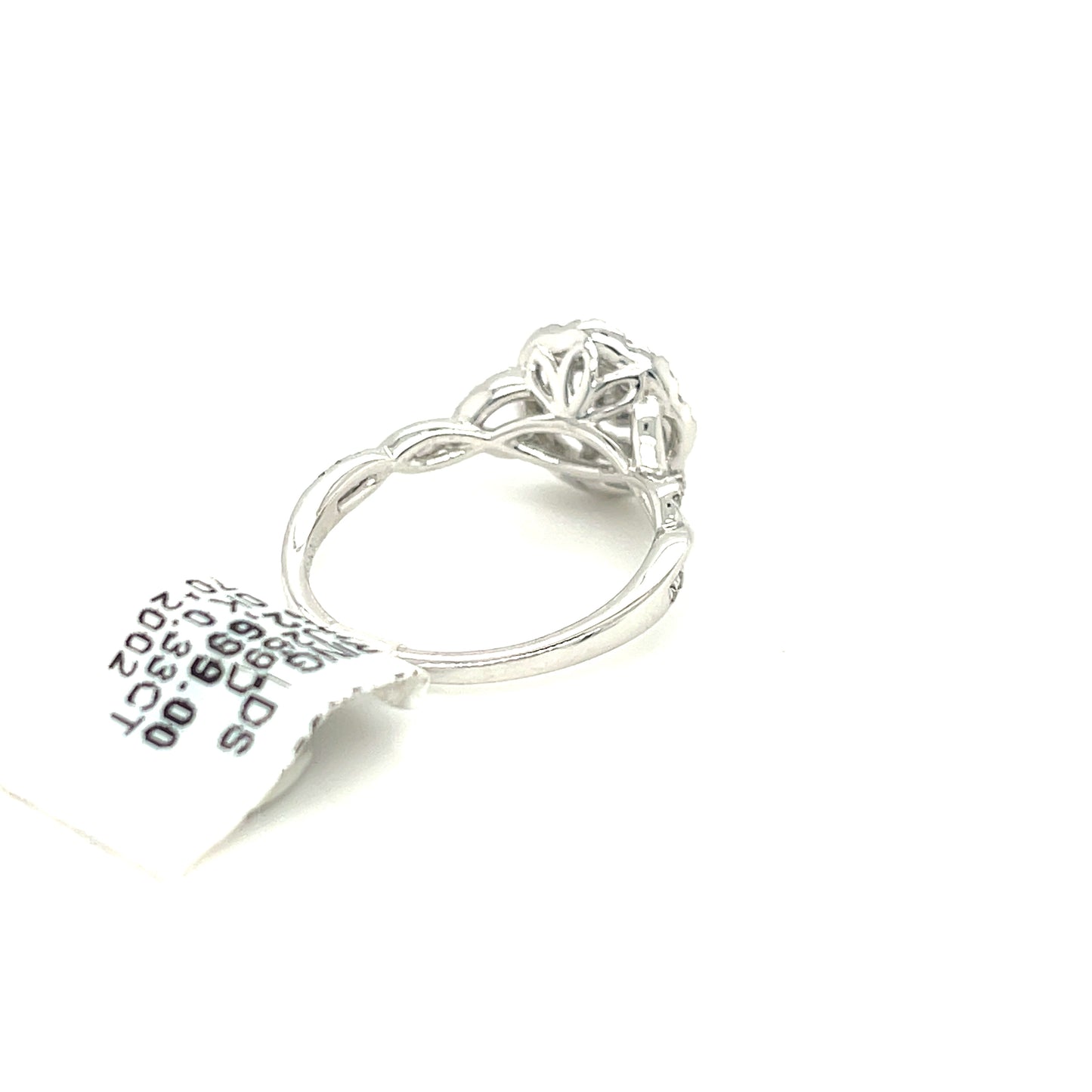 10K White Gold 0.33ct Diamond Ladies Ring Si G