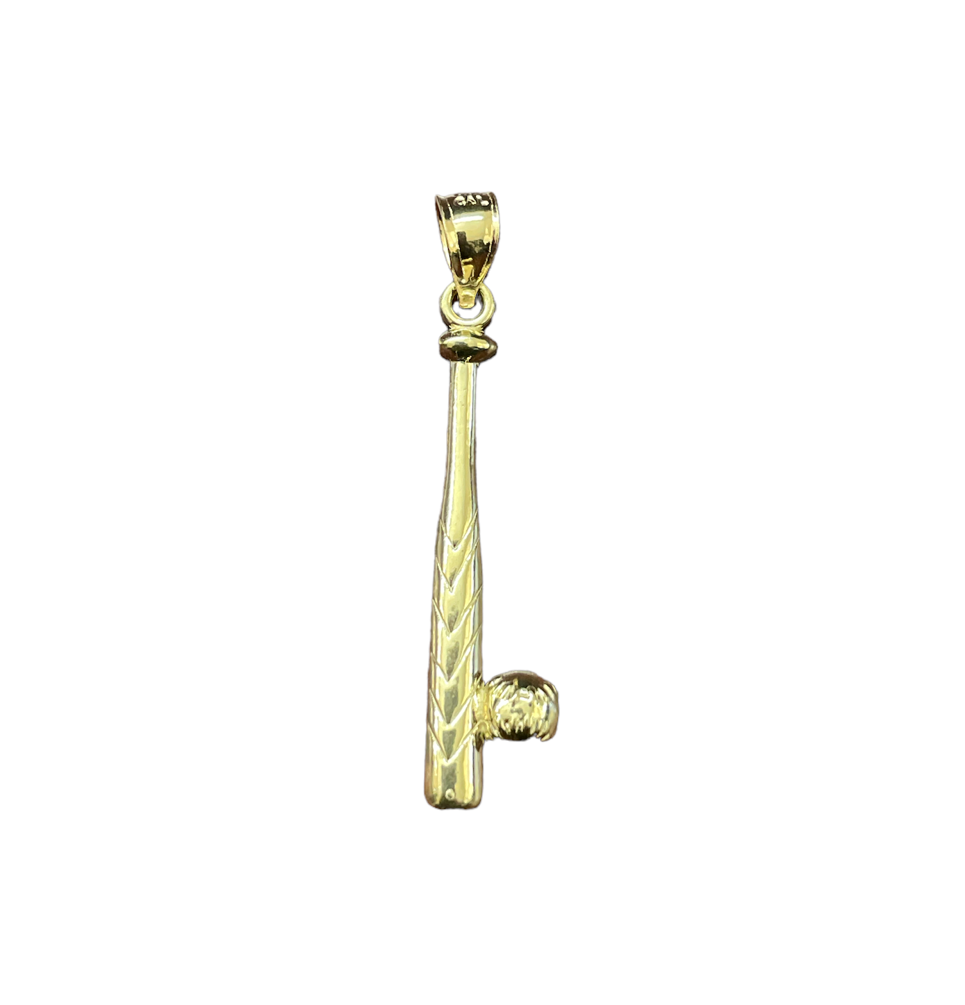 10K Y.Gold Baseball & Bat Charm