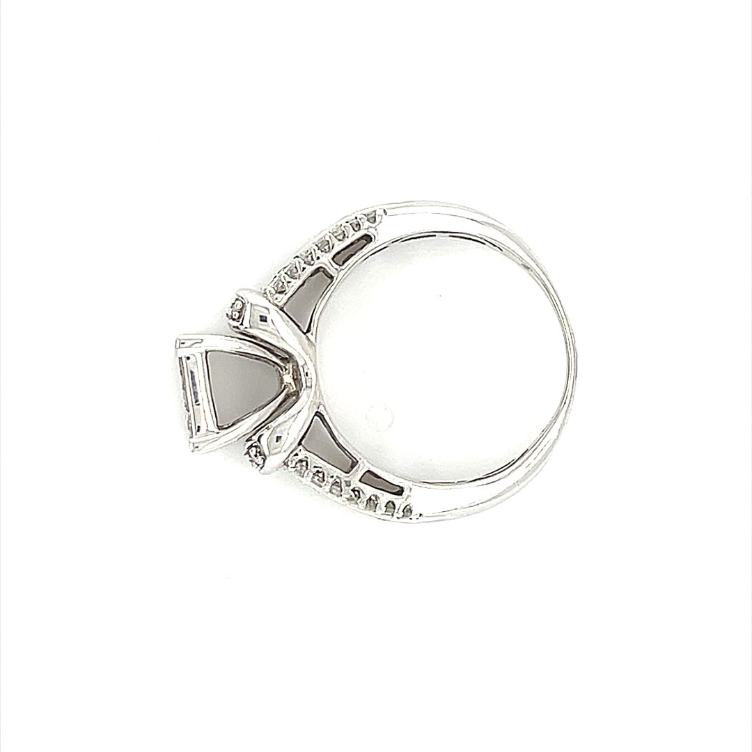 14K White Gold 1.10ct Diamond Ladies Ring Si1, G