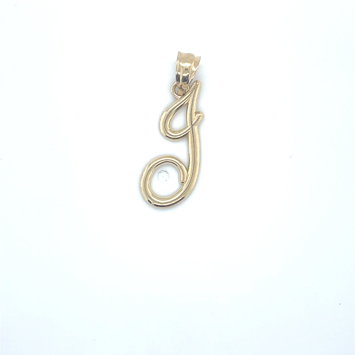 10K Yellow Gold Initial Charm