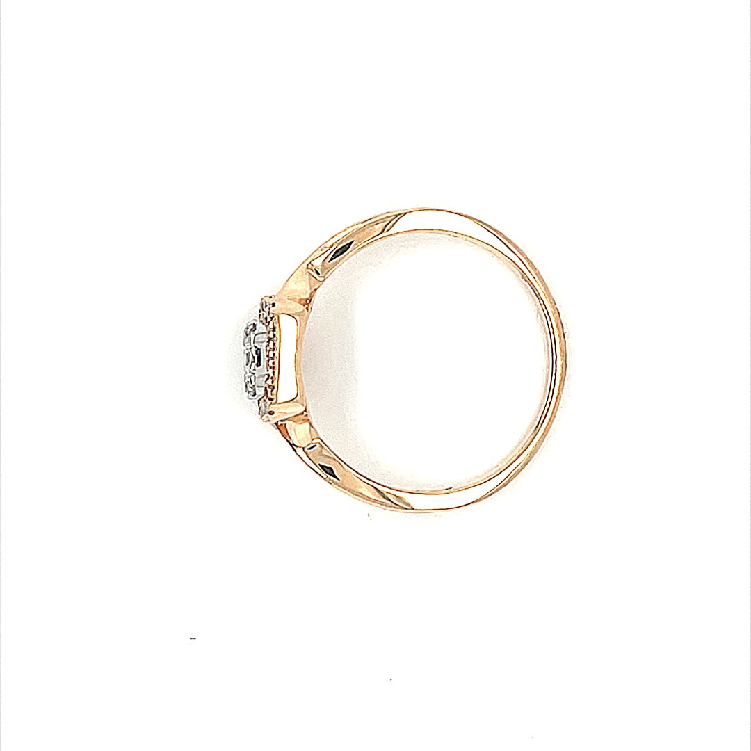 10K Rose Gold 0.25ct Diamond Ladies Ring Si2, G