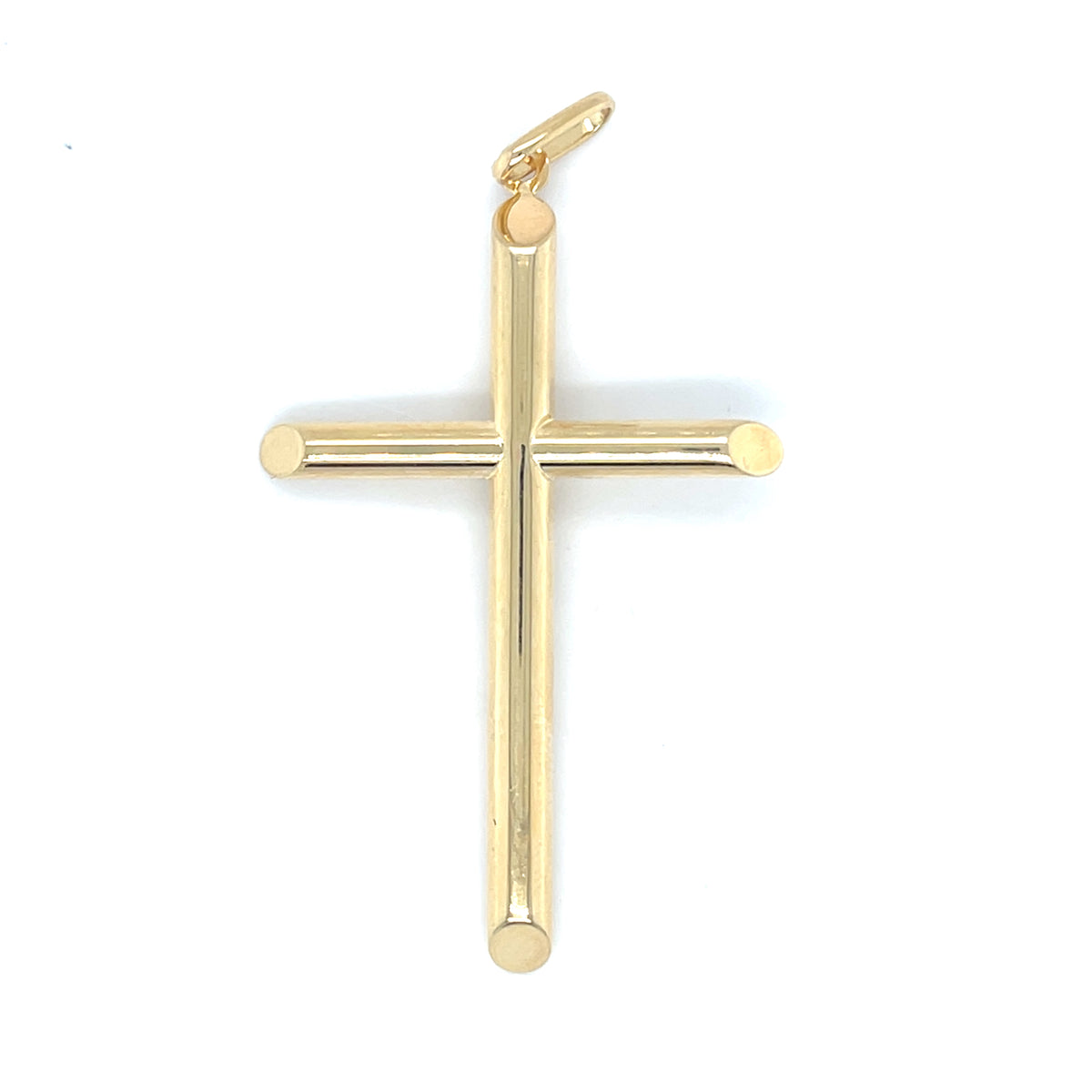 10KY Gold Large Plain Cross Ch