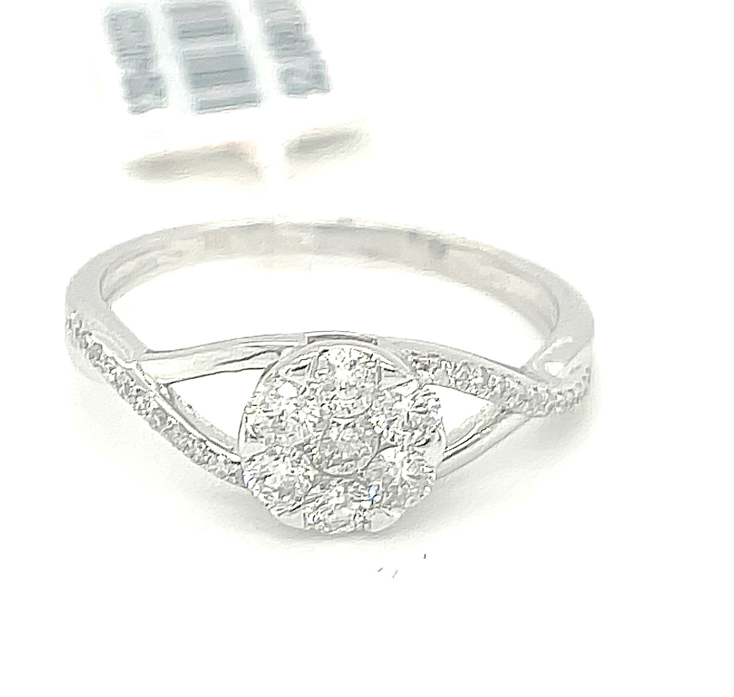 14K White Gold 0.50ct Diamond Ladies Ring Si G