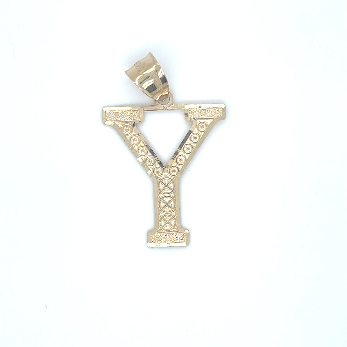 10K Yellow Gold Initial Charm