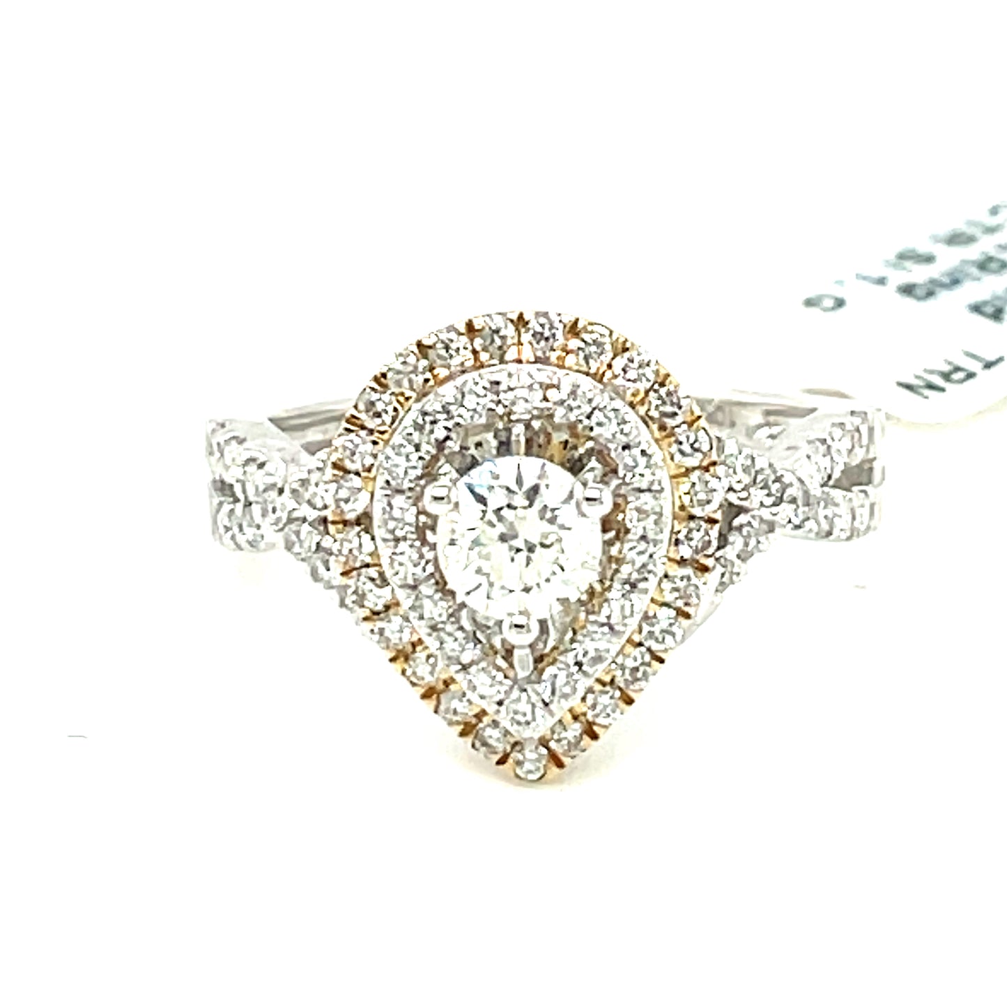 10K White+Yellow Gold 1.00ct DIA Ring 0.50ct CTR Si 1, G