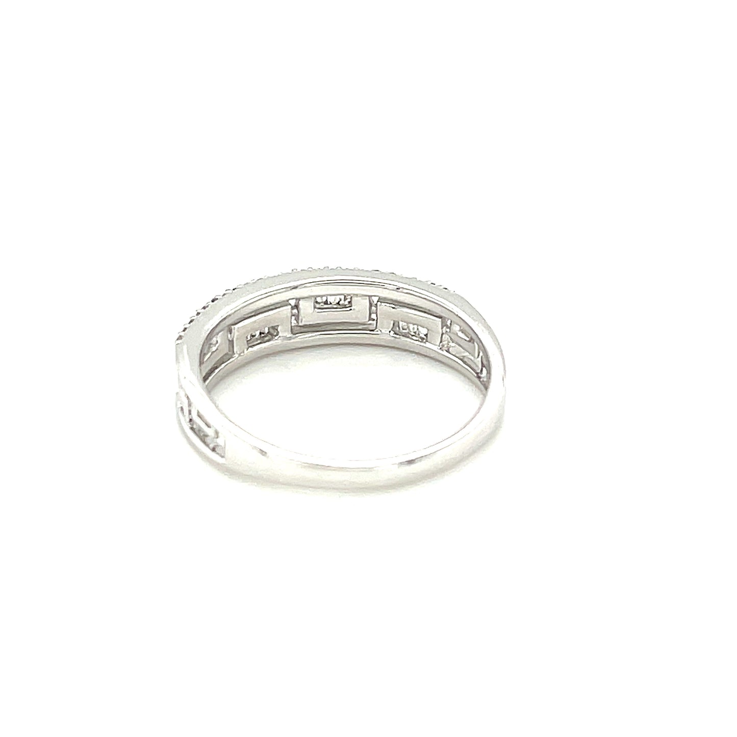 10K White . Gold 0.30ct Diamond Ladies Band Si2, H