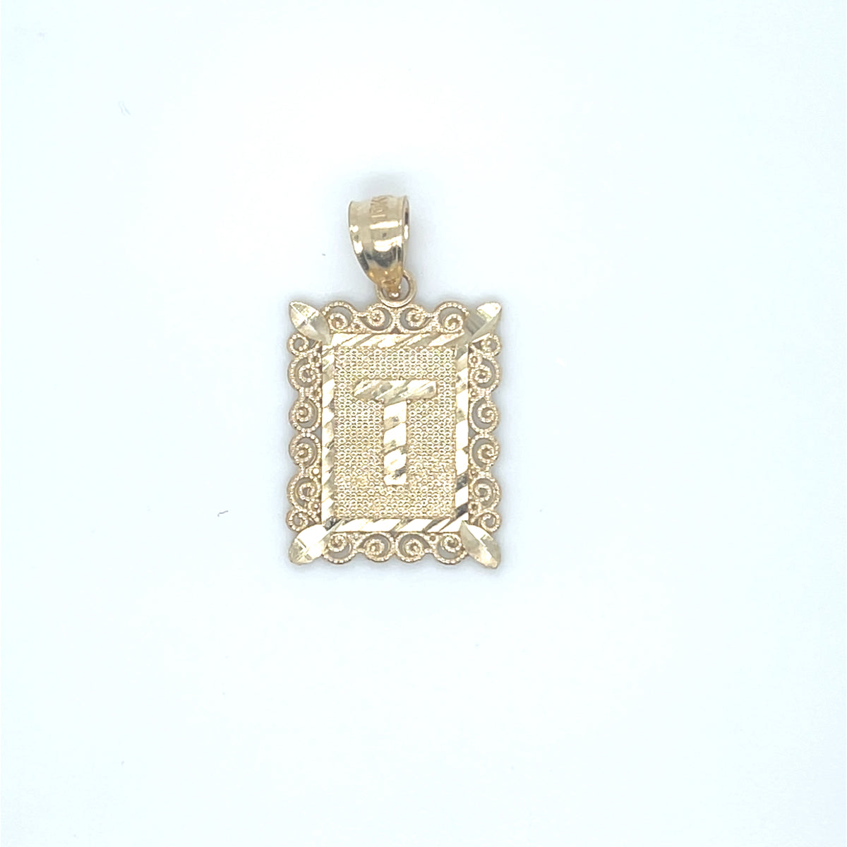 10K Y.Gold Big Initial Charm "