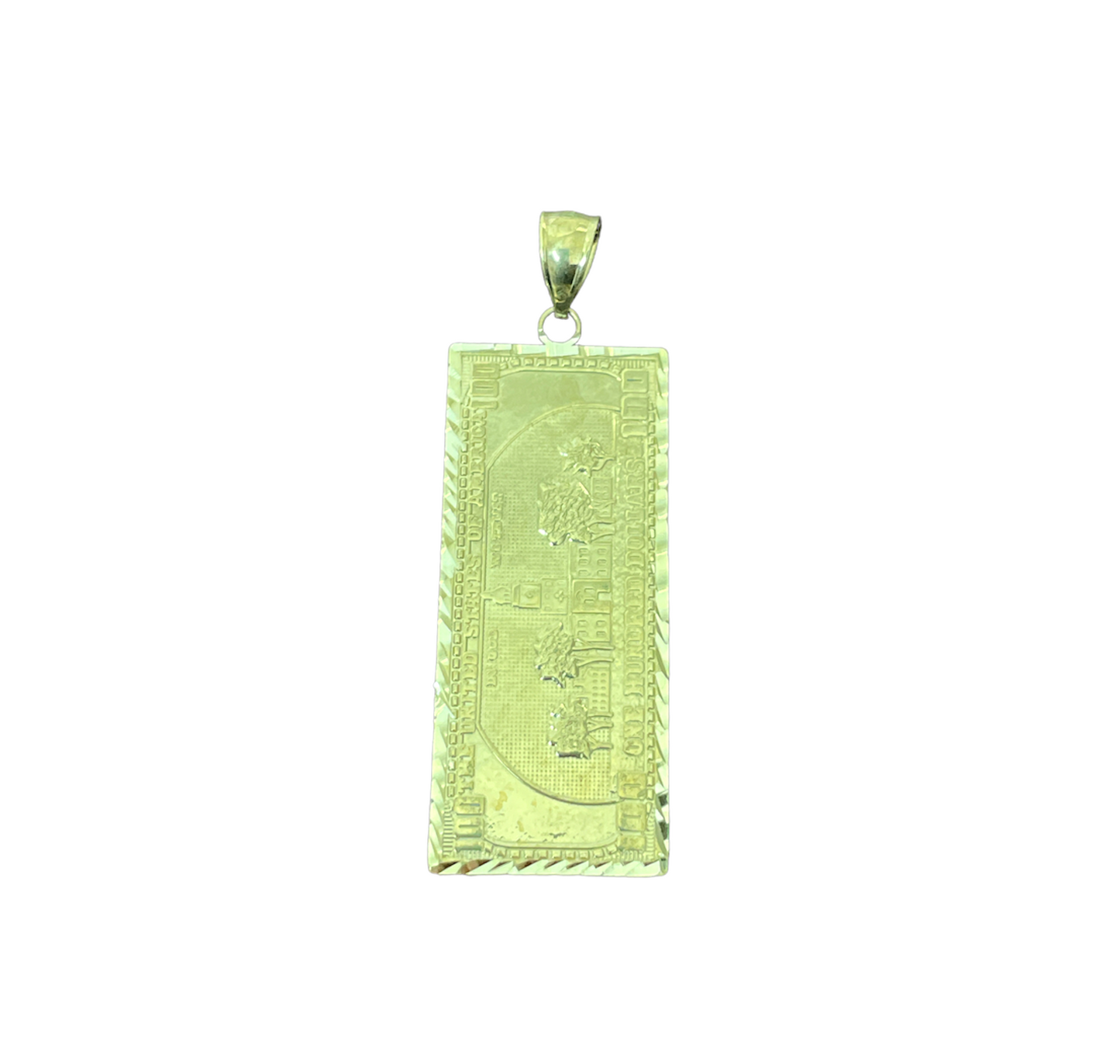 10K Y.Gold 100 Dollar Bill Charm (3.5g)