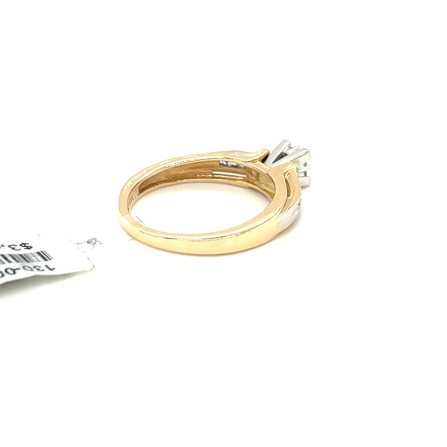 14KY Gold 0.25ct Diamond Ladies Ring, I2, GH