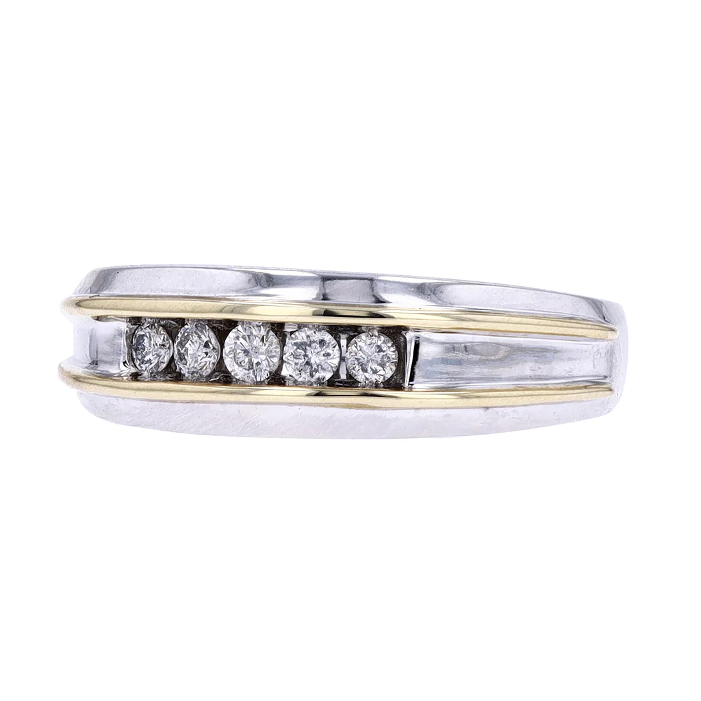 Diamond Wedding Bands - Men'