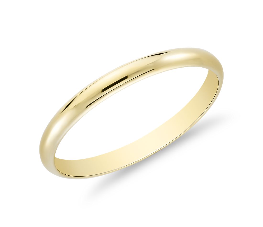 10KY Gold Plain Wedding Band 3