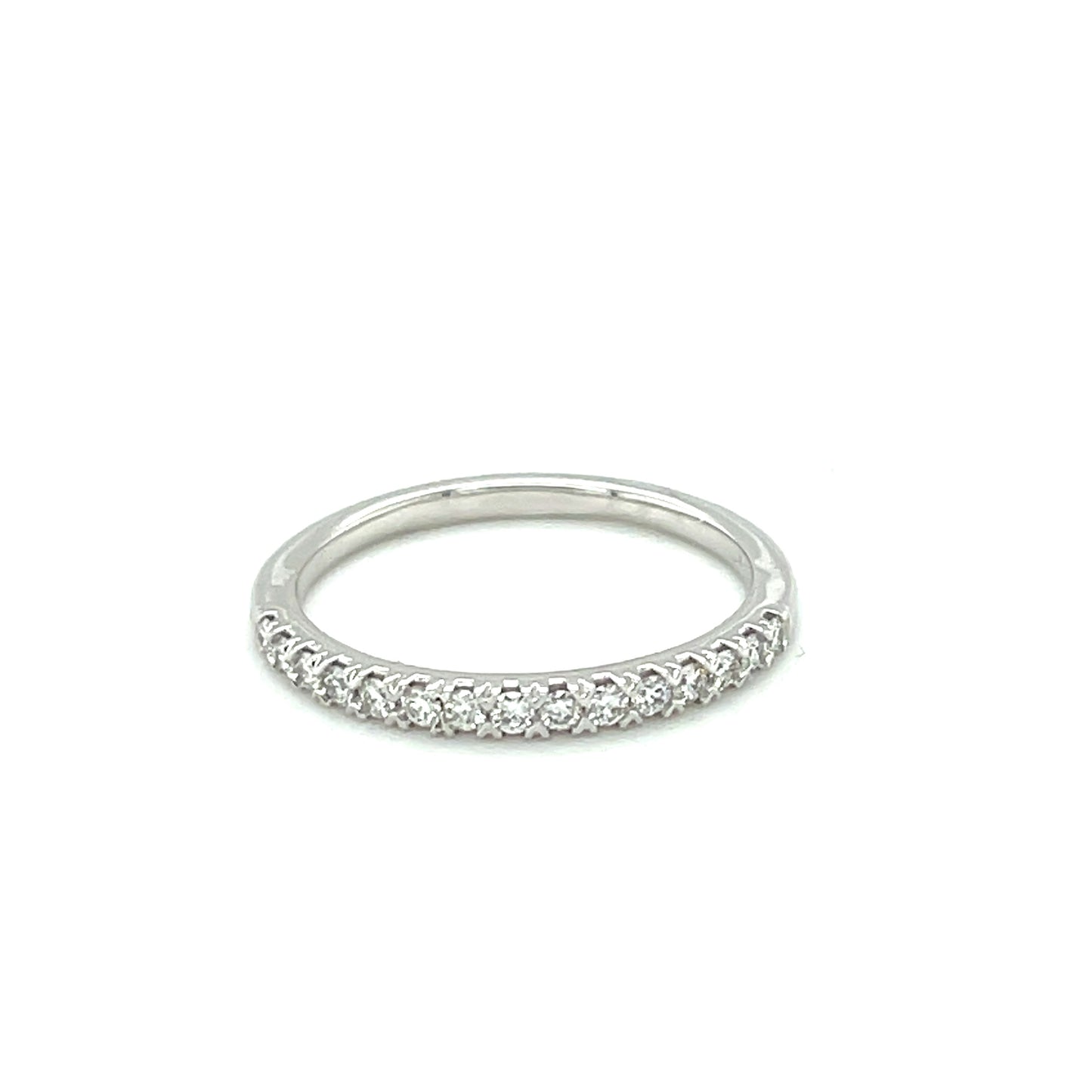10K W.Gold 0.25ct Diamond Ladies Band Si2, H