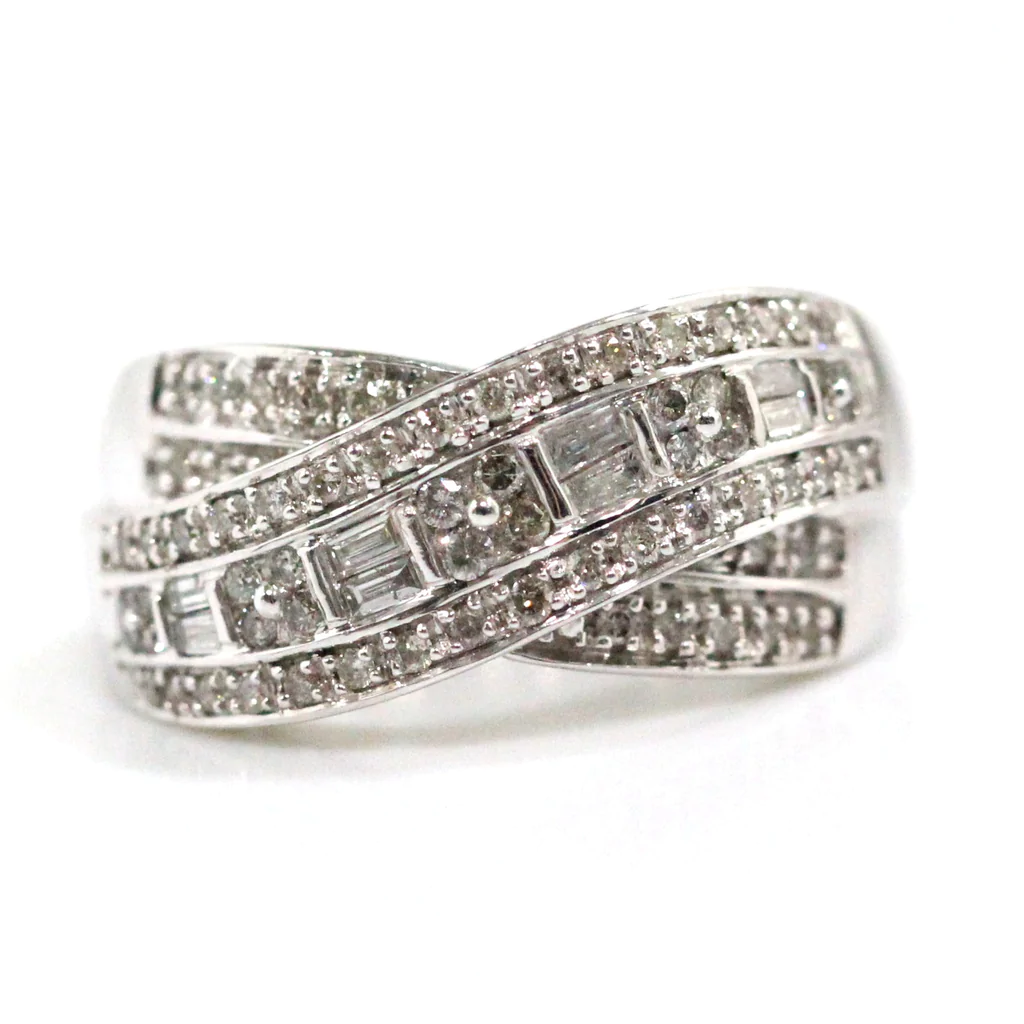 10K White Gold 0.50ct Diamond Ladies Ring Si2, G
