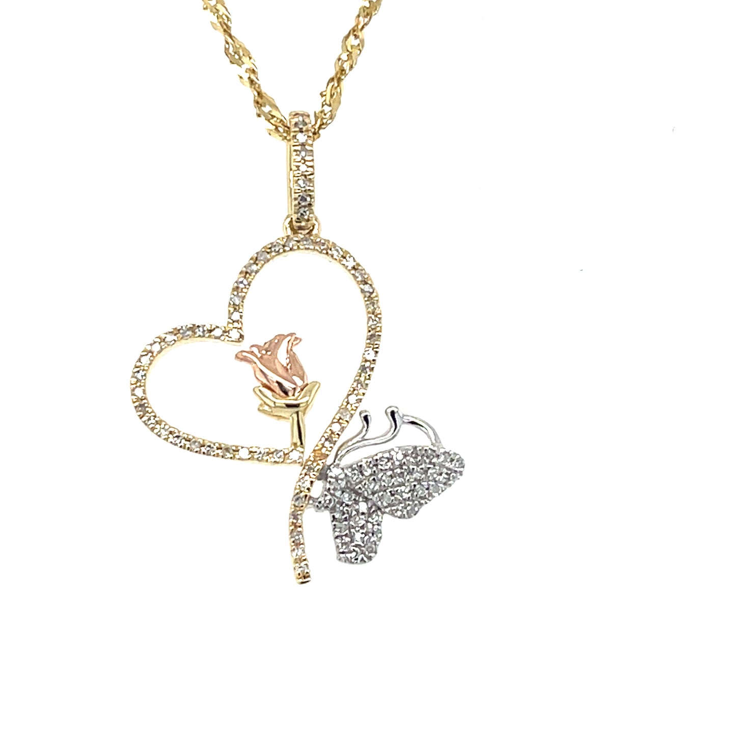 Diamond Pendant Set