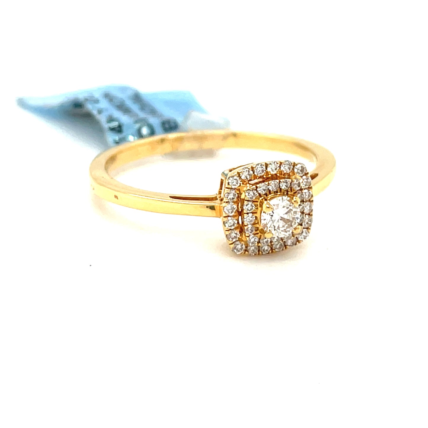 14K Yellow Gold 0.25ct Diamond Ladies Ring Si G