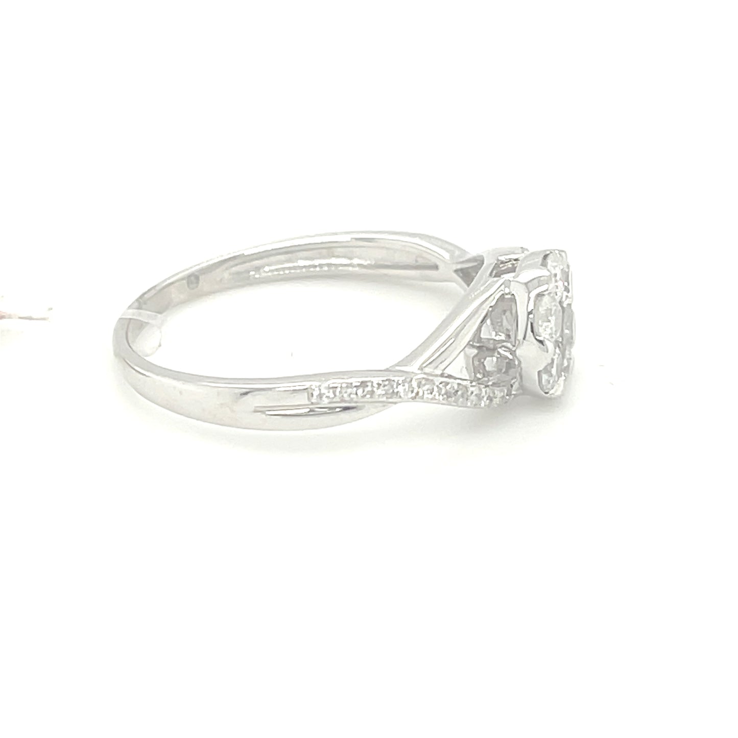 14K White Gold 0.50ct Diamond Ladies Ring Si G