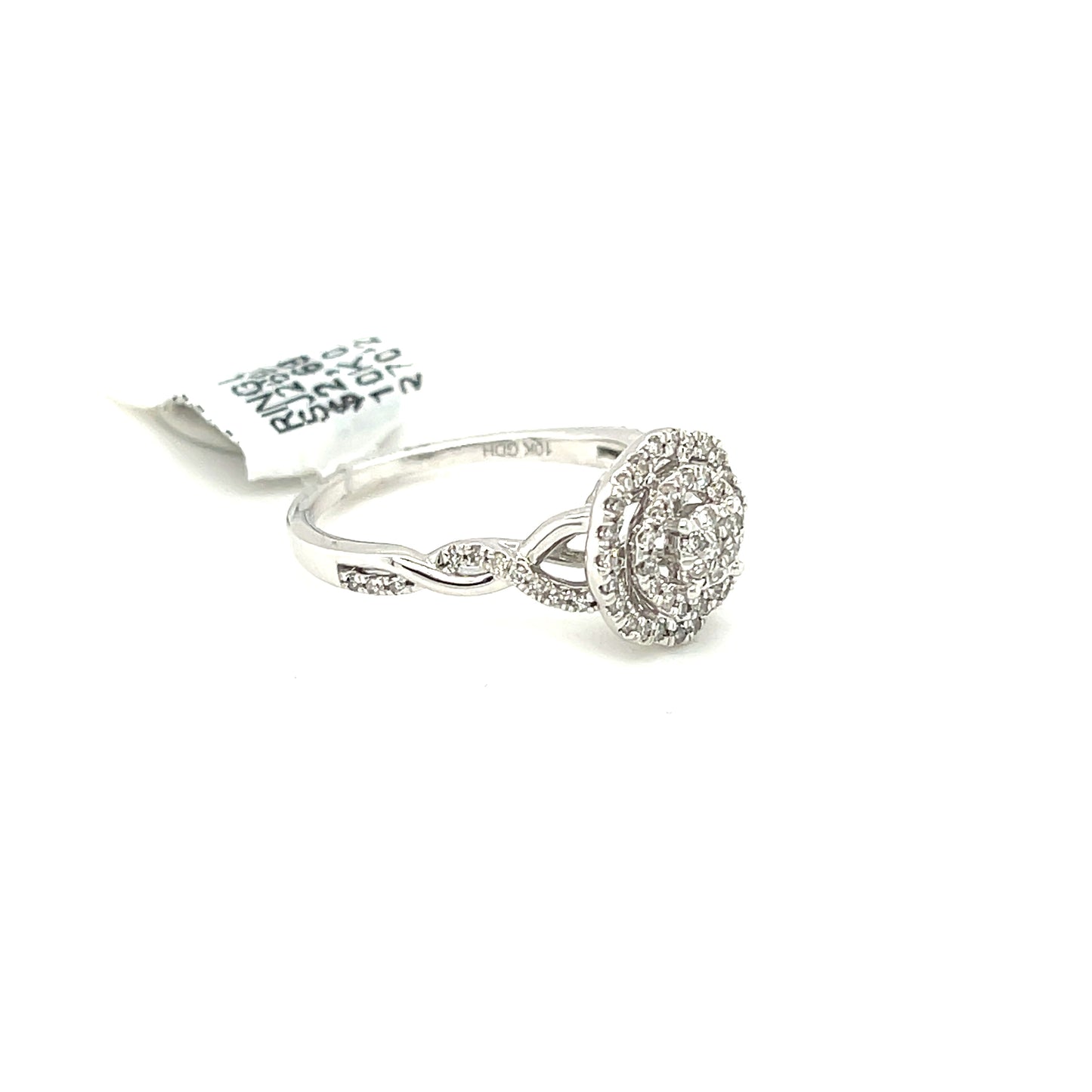 10K White Gold 0.33ct Diamond Ladies Ring Si G