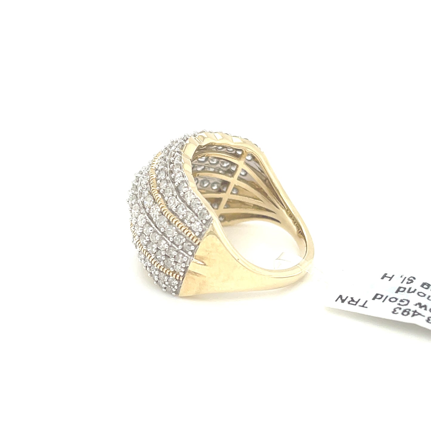 10K Yellow Gold 2.0ct Diamond Ladies Ring SI, H