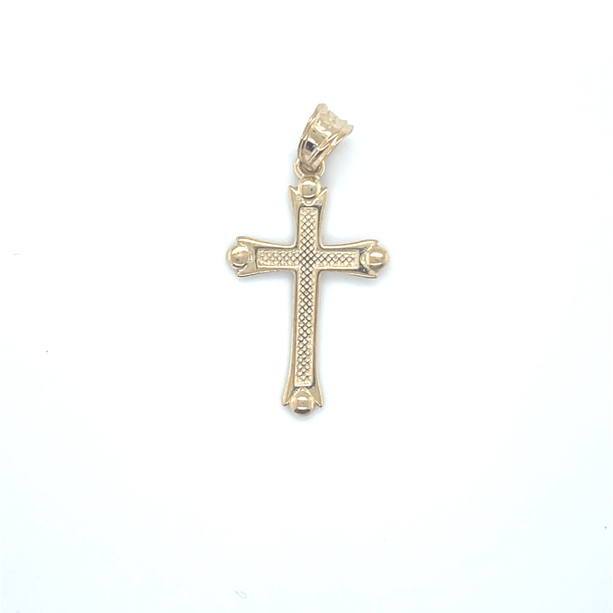 10K Y.Gold Crucifix Cross Char