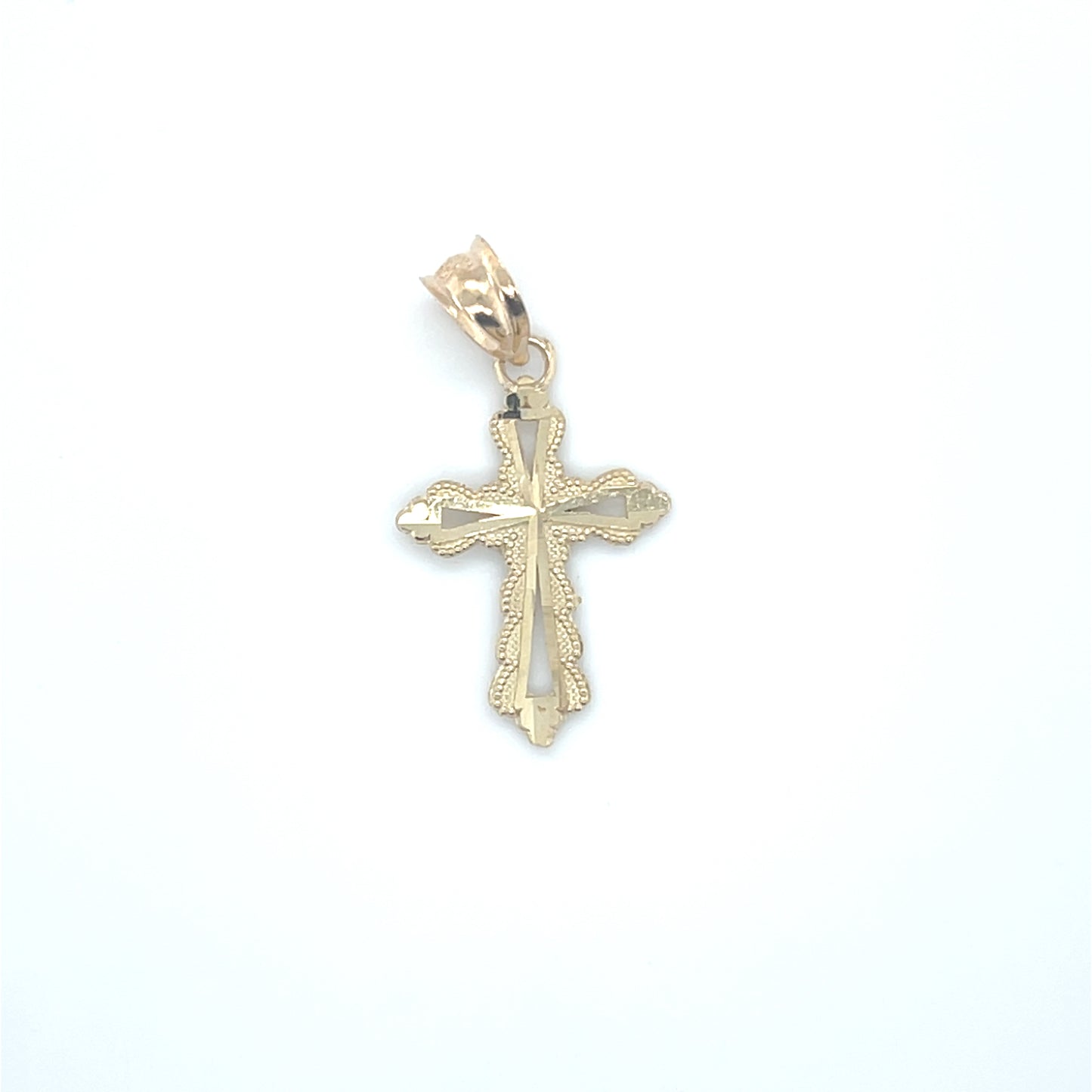 10K Yellow Gold Cross Charm