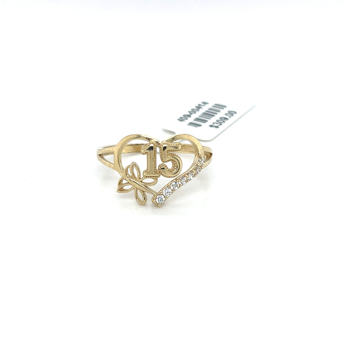 10KY Gold CZ "Sweet 15" Ladies