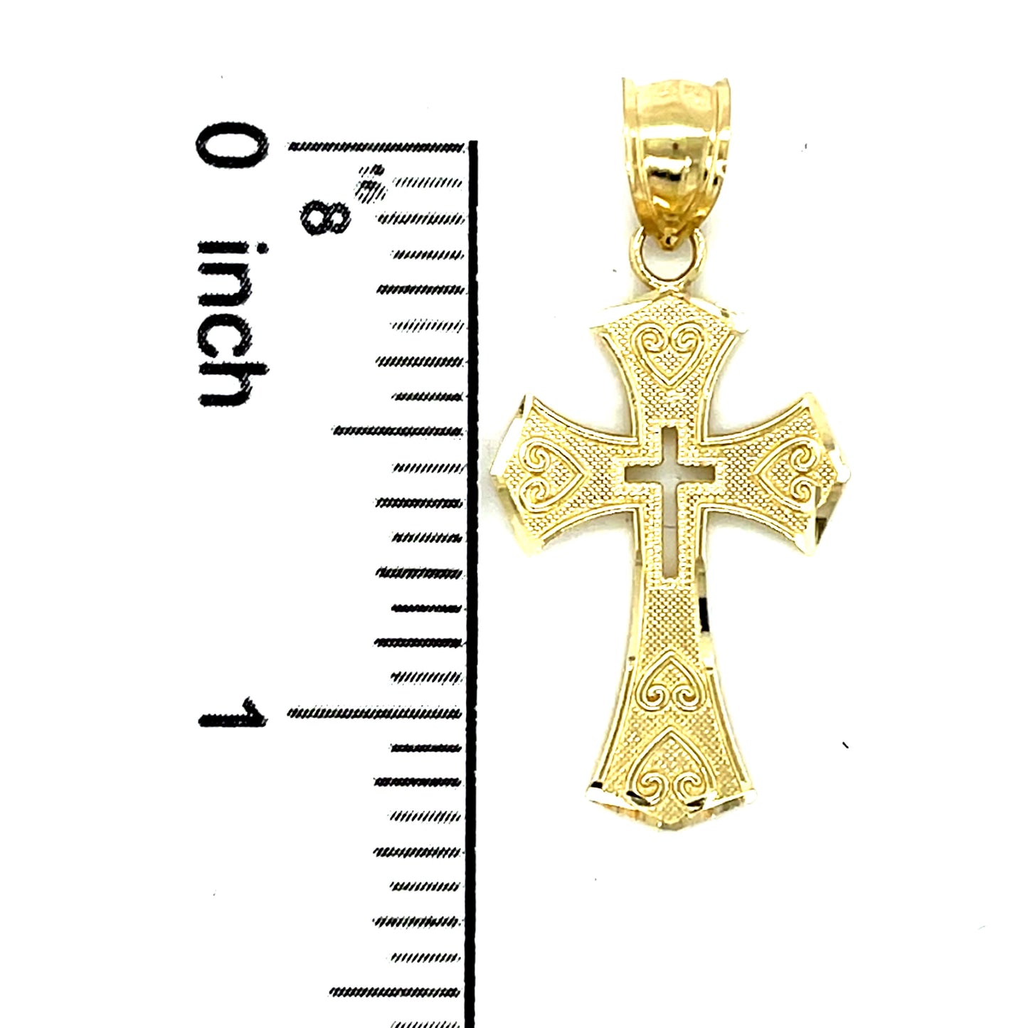 10K Y.Gold Cross Charm
