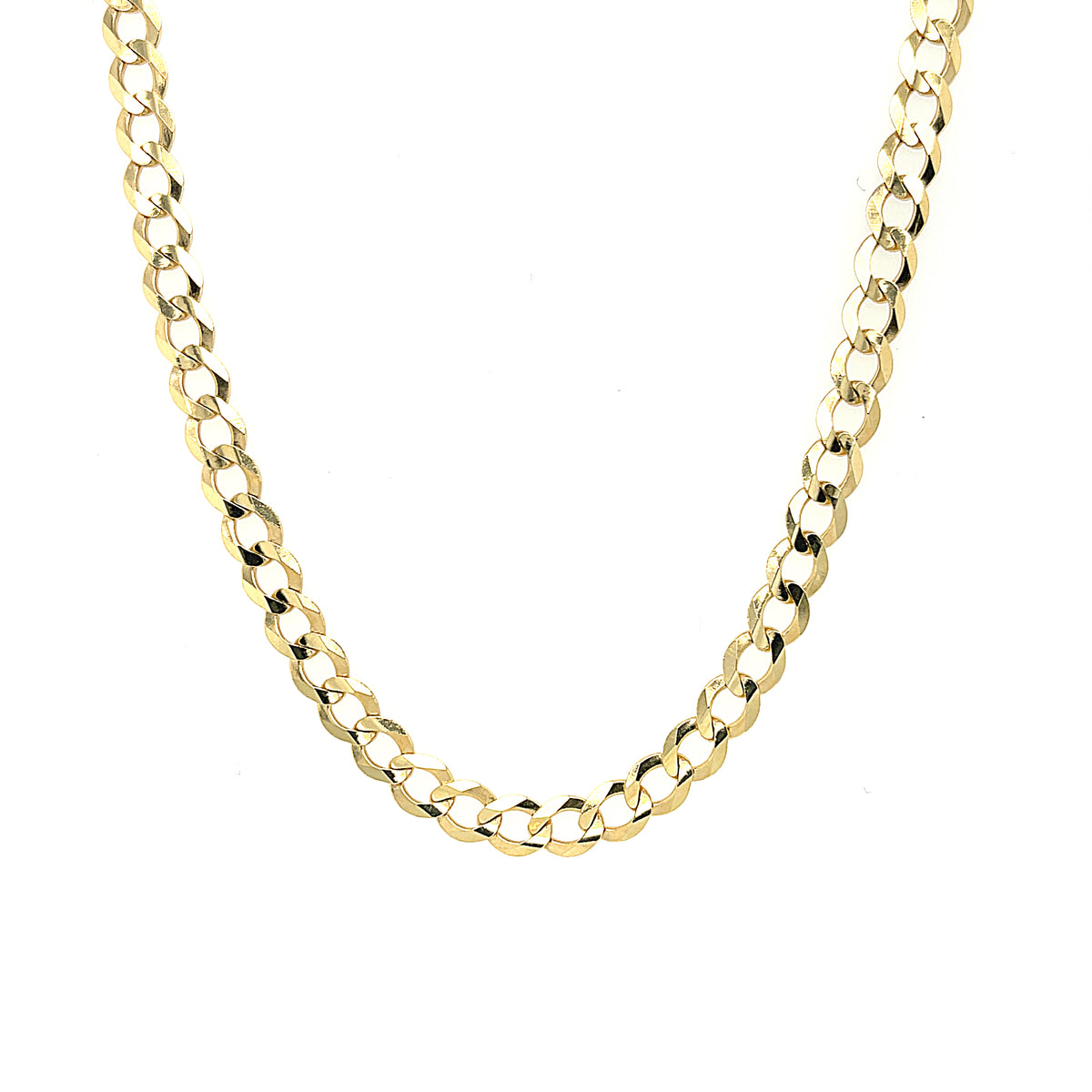 14KY Gold Solid Cuban Curb Cha