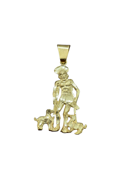 10K Y.Gold San Lazaro Medium Pendant (3.5g)