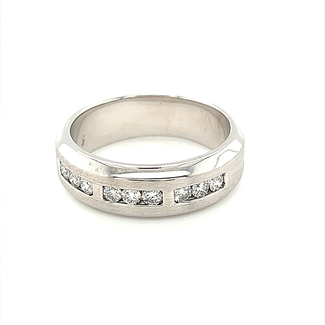 Diamond Wedding Bands - Men'