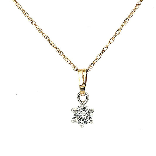 Diamond Pendant Set