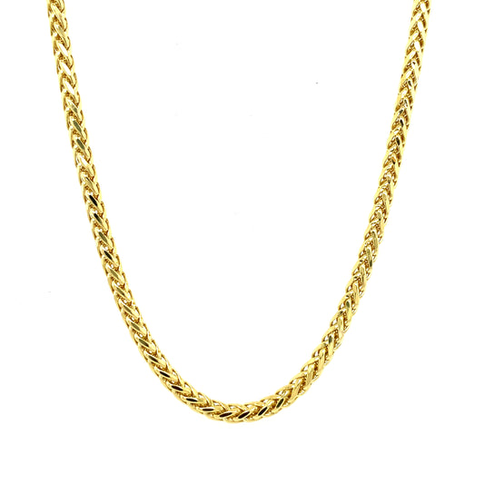 10K Yellow Gold Palm Chain 3mm 24" (6.6g)