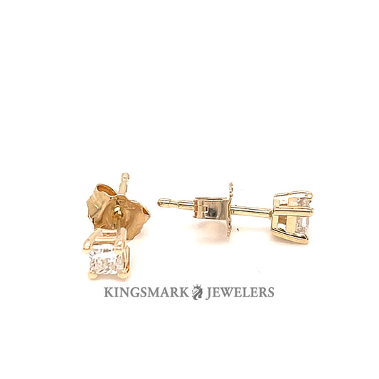 14K Yellow Gold Approx 0.25ct Dia Earrings SI2, H