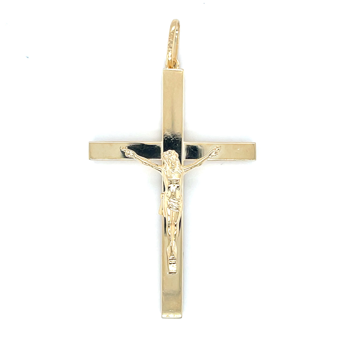 10KY Gold Large Crucifix Cross